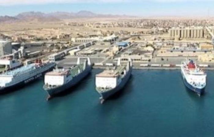 تداول 4500 طن بضائع و292 شاحنة بميناء نويبع البحري - بوابة نيوز مصر