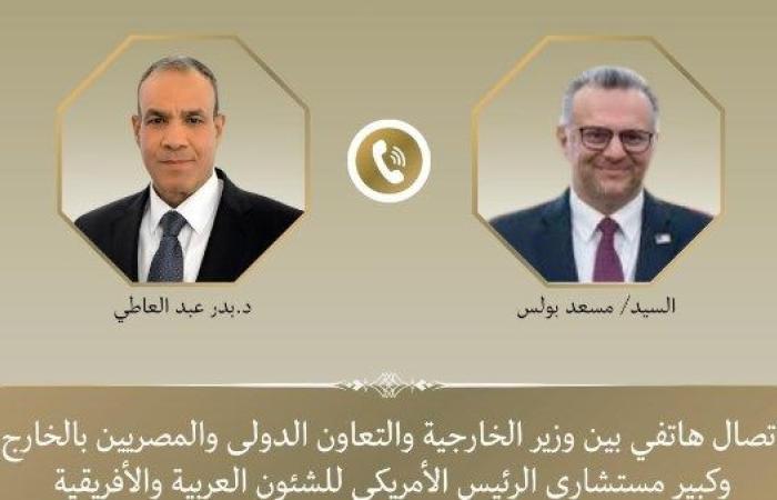 وزير الخارجية لـ كبير مستشاري ترامب: نرفض أي محاولات تمس وحدة السودان أو سلامة أراضيه - بوابة نيوز مصر