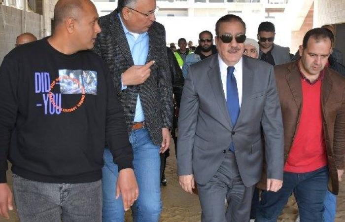 محافظ بورسعيد يتفقد مشروع الاستاد الجديد - بوابة نيوز مصر