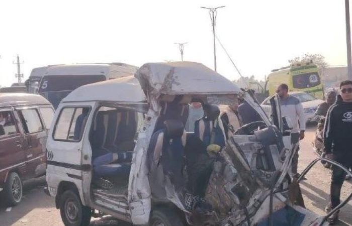 بعد إصابة 10 تلاميذ في حادث تصادم.. محافظ الشرقية يتفقد حالتهم الصحية بمستشفى العاشر الجامعي - بوابة نيوز مصر