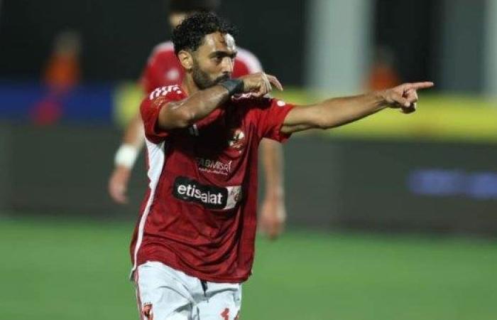 حسين الشحات يحرز الهدف الثالث للأهلي أمام المقاولون العرب - بوابة نيوز مصر