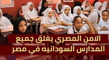 “بسبب هذا الأمر”.. تعرف على حقيقة اغلاق المدارس السودانية في مصر