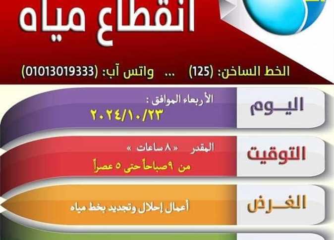 عاجل.. قطع المياه عن 3 مناطق في دمياط لمدة 8 ساعات في هذا التوقيت