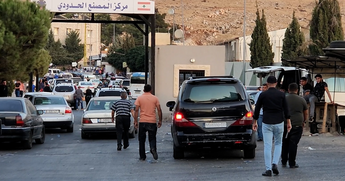 شاهد بالفيديو.. العدوان الاسرائيلي معبر المصنع الحدودي بين لبنان وسوريا